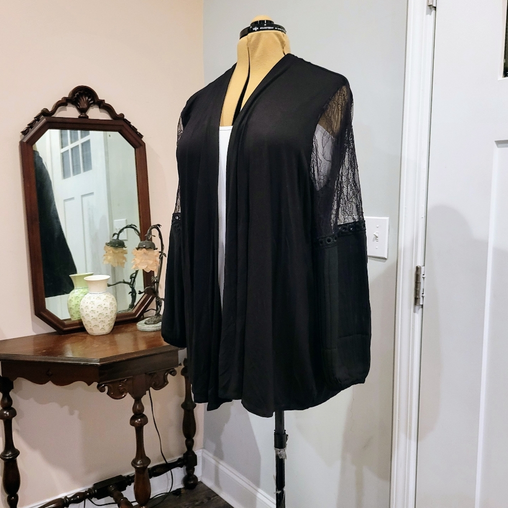 NWT 2X Belldini Viscose/Lace/Chiffon Dress Jacket
